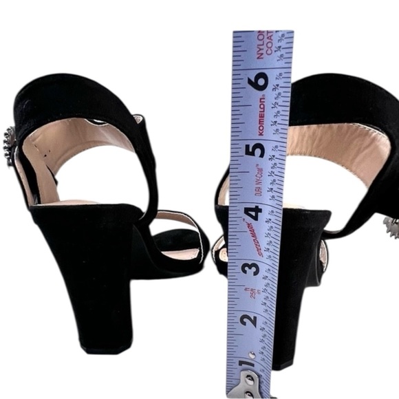 ADRIENNE VITTADINI Geno Embellished Sandals, Color Black, Size 7.5, NWOT - Picture 6 of 12